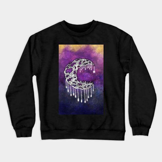 Lunar Lights Crewneck Sweatshirt by RoAnnaSylver